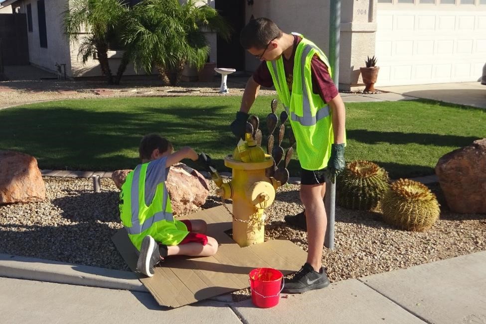 12 - Fire Hydrant Painting