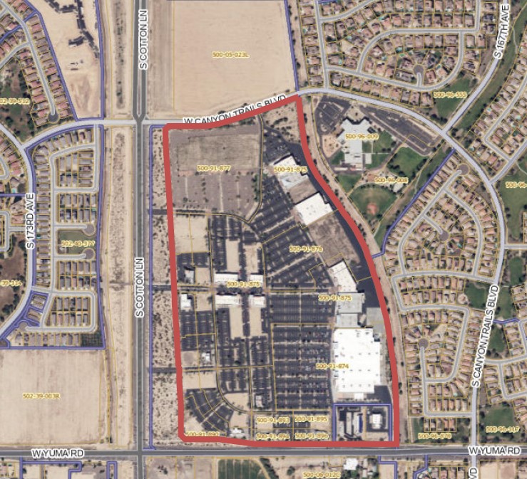 Canyon Trails Towne Center Aerial Map