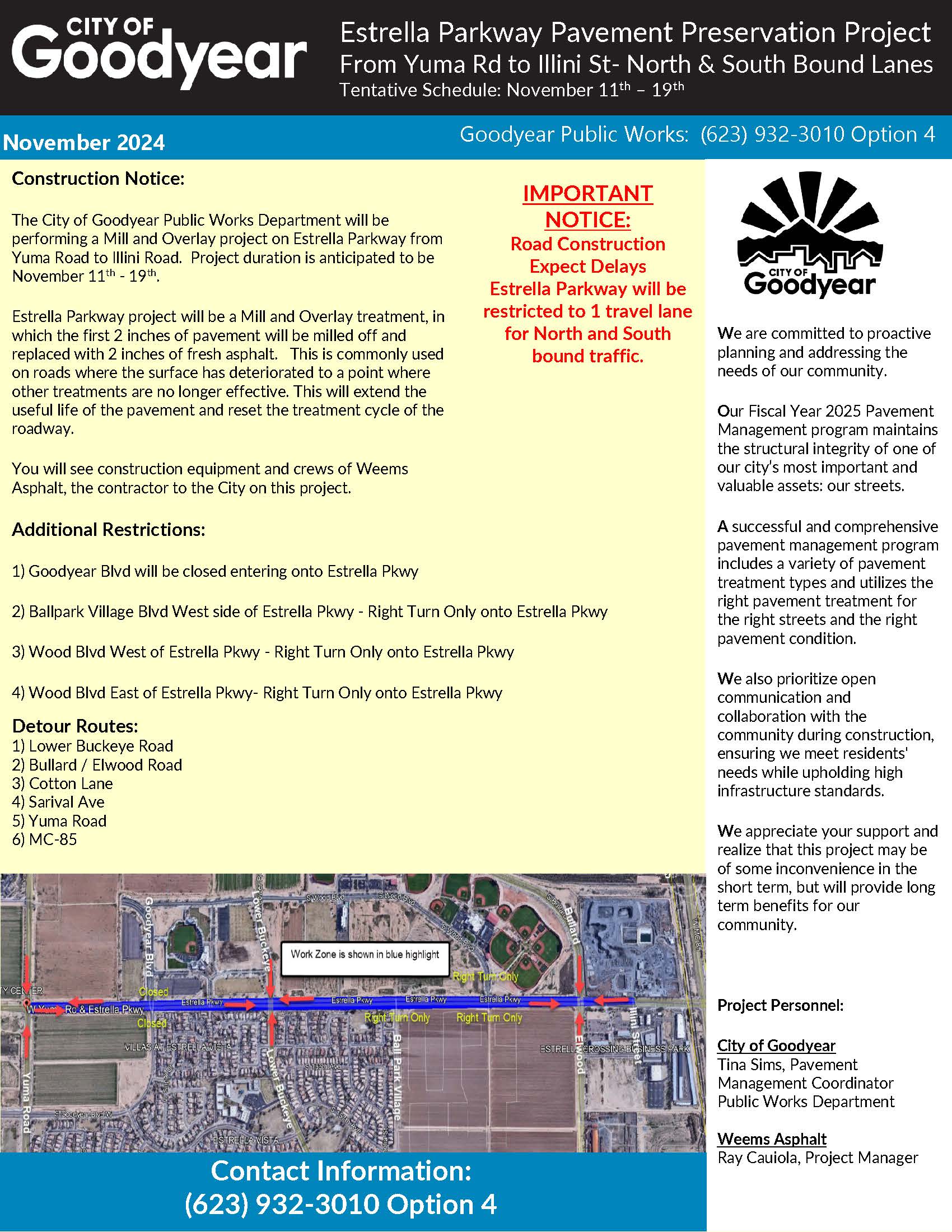 Flyer- Pavement Management Project