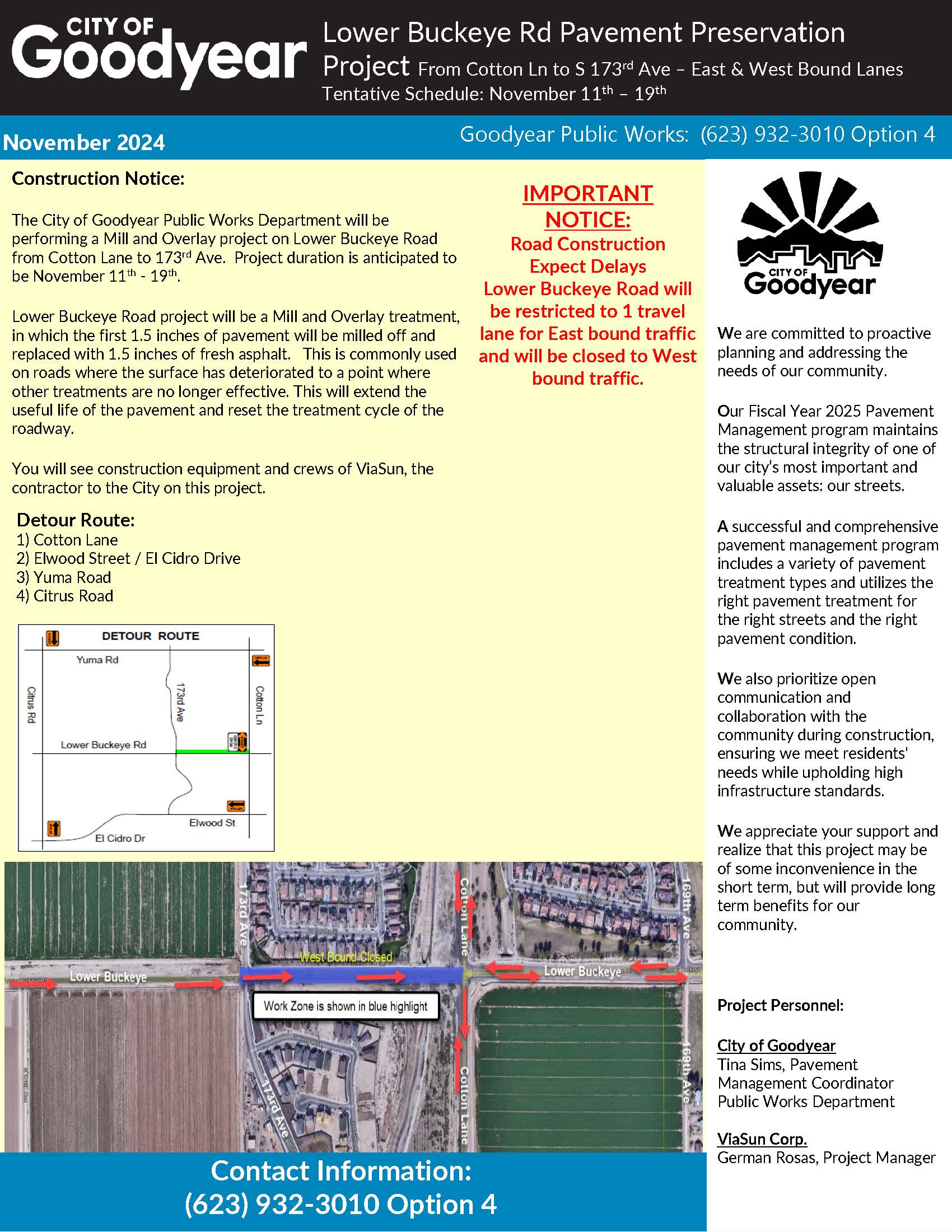 Flyer- Pavement Management Project Lower Buckeye MO